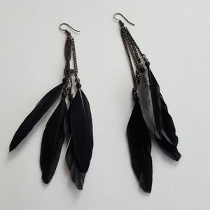 Feather earrings